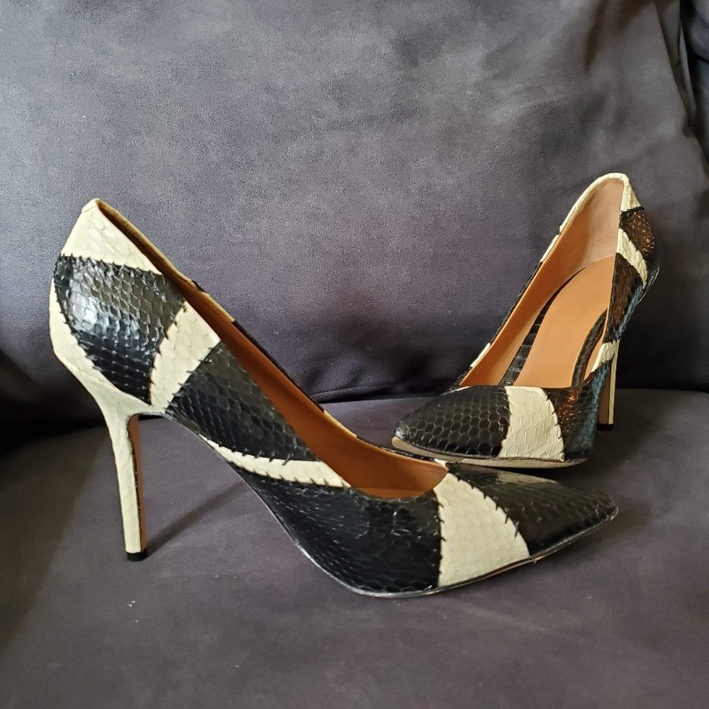 Rachel Roy Alta Patchwork Snake Pump - image 3
